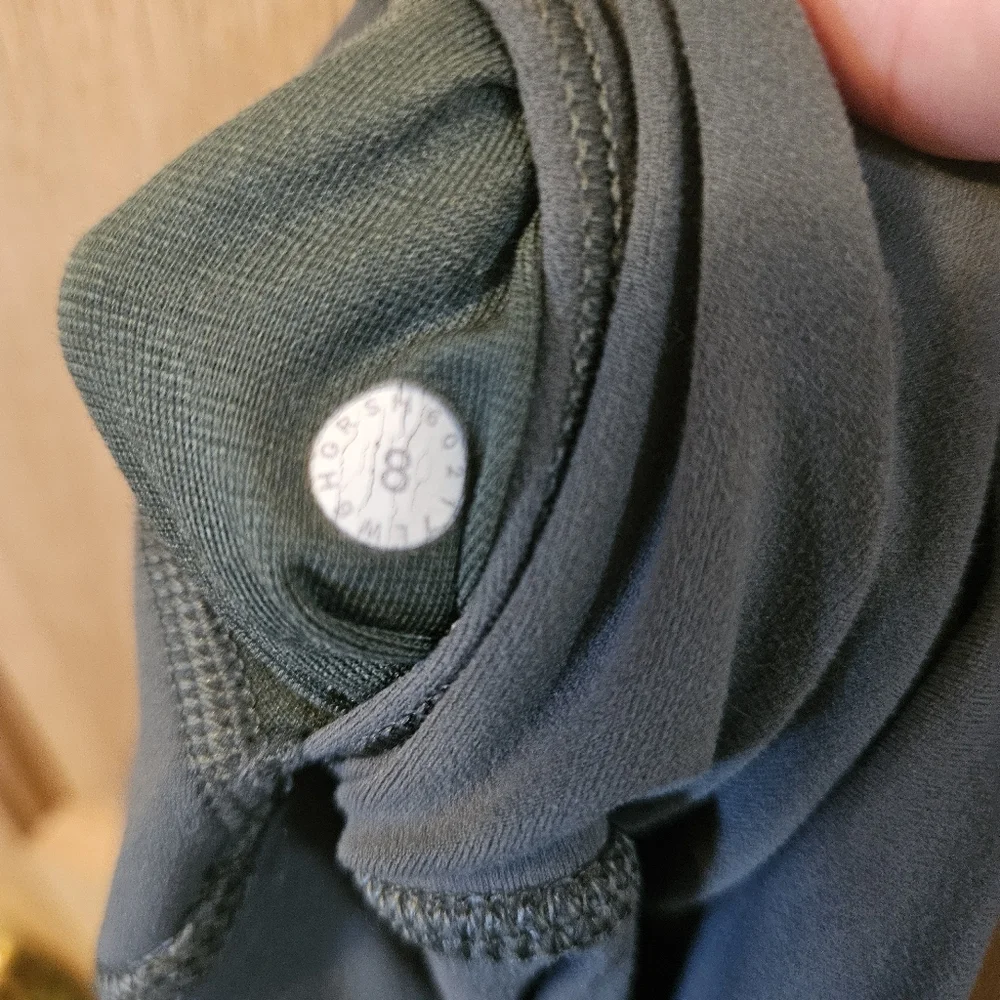 Size 8 Lululemon Greyish High-Waisted Capri Leggings